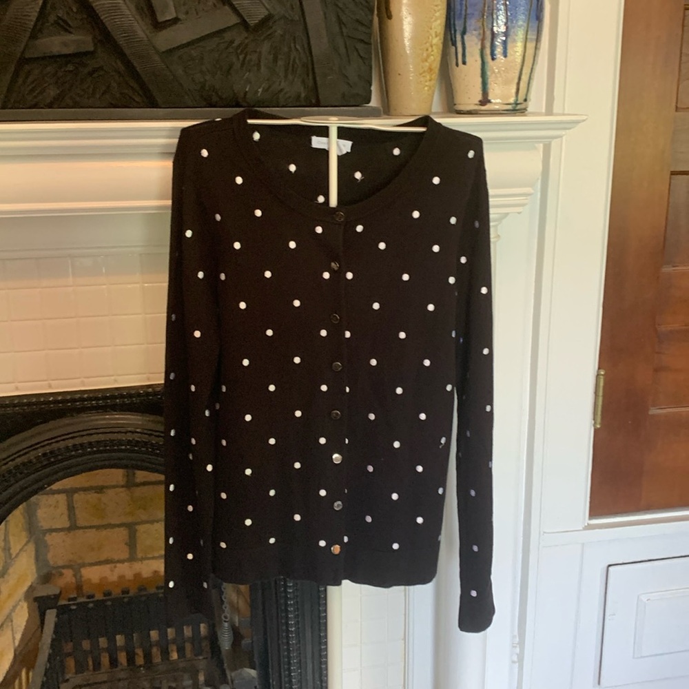 Charter Club polka dot sweater. Worn 1x only.